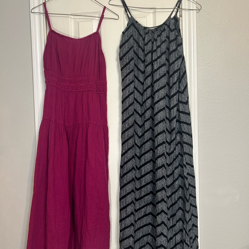 Women's Old Navy Pink and Merona Black Maxi Dresses